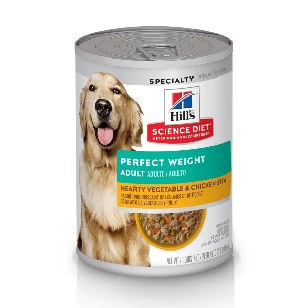 Adult Perfect Weight Hearty Vegetable & Chicken Stew - Wet Dog Food - Hill's Science Diet