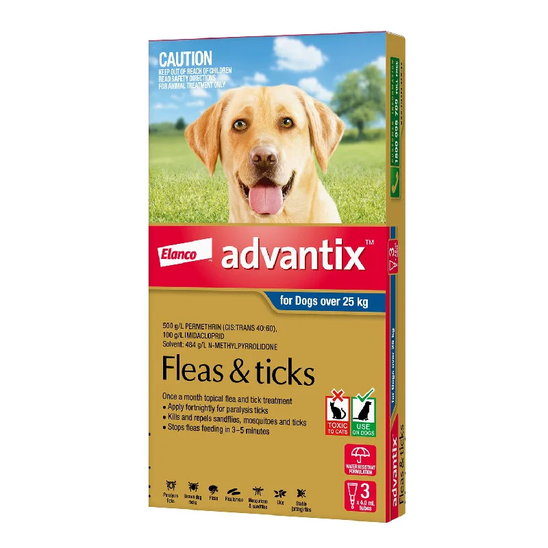 Advantix Flea & Tick Treatment for Extra Large Dogs 25kg+