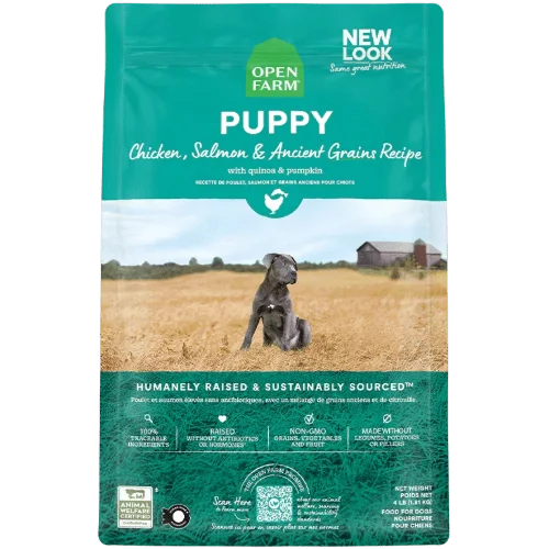 Ancient Grains Puppy Food Recipe High-Protein  - Dry Dog Food - Open Farm