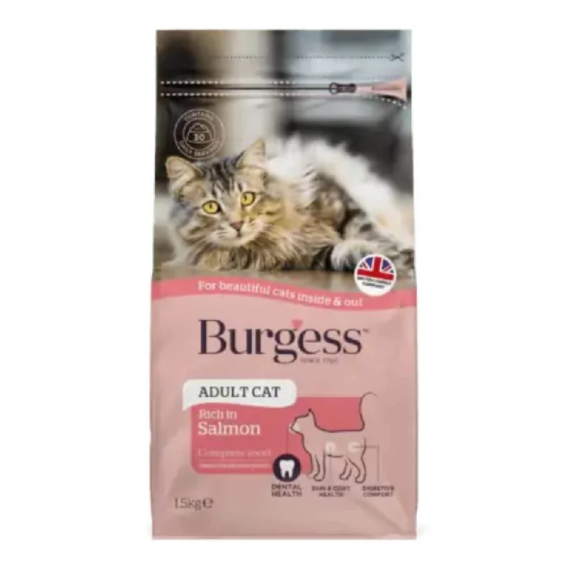 Burgess Adult Rich in Scottish Salmon Dry Cat Food