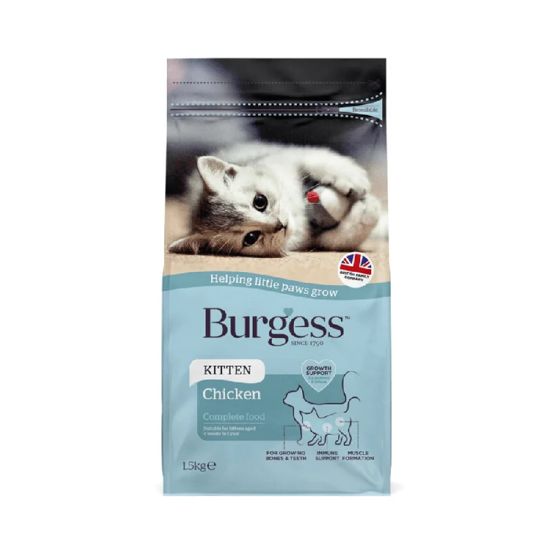 Burgess Kitten Chicken Dry Cat Food 1.5kg