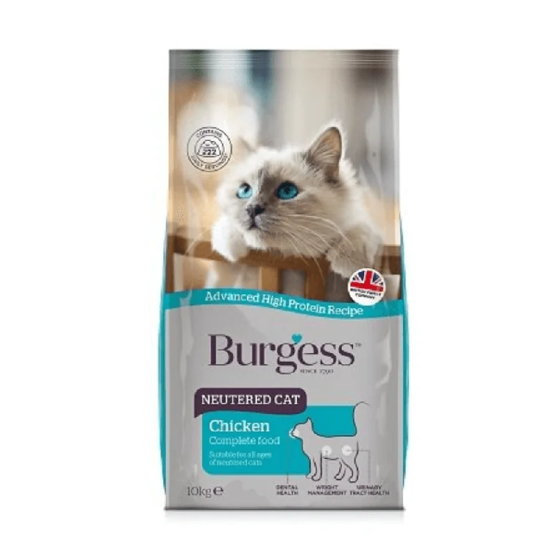 Burgess Neutered Cat Dry Food Chicken