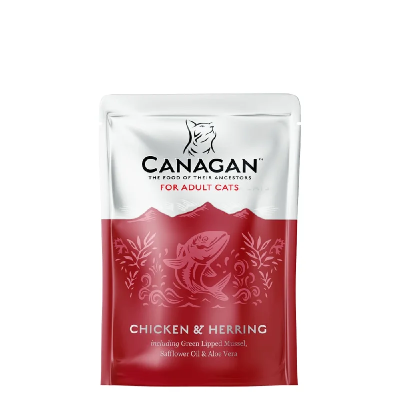 Canagan Chicken & Herring Cat Wet Pouches - 8 x 85g