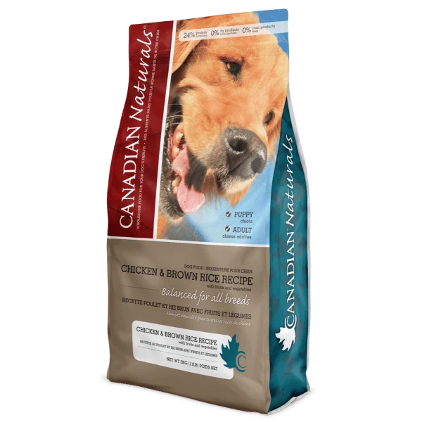 Chicken & Brown Rice Recipe - Dry Dog Food - Canadian Naturals