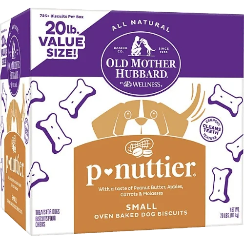 Classic Oven Baked P-Nuttier Small - Dog Treats - Old Mother Hubbard