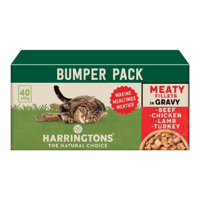 Complete Grain-Free Adult Meaty Selection in Gravy Wet Cat Food Bumper Pack 40x85g