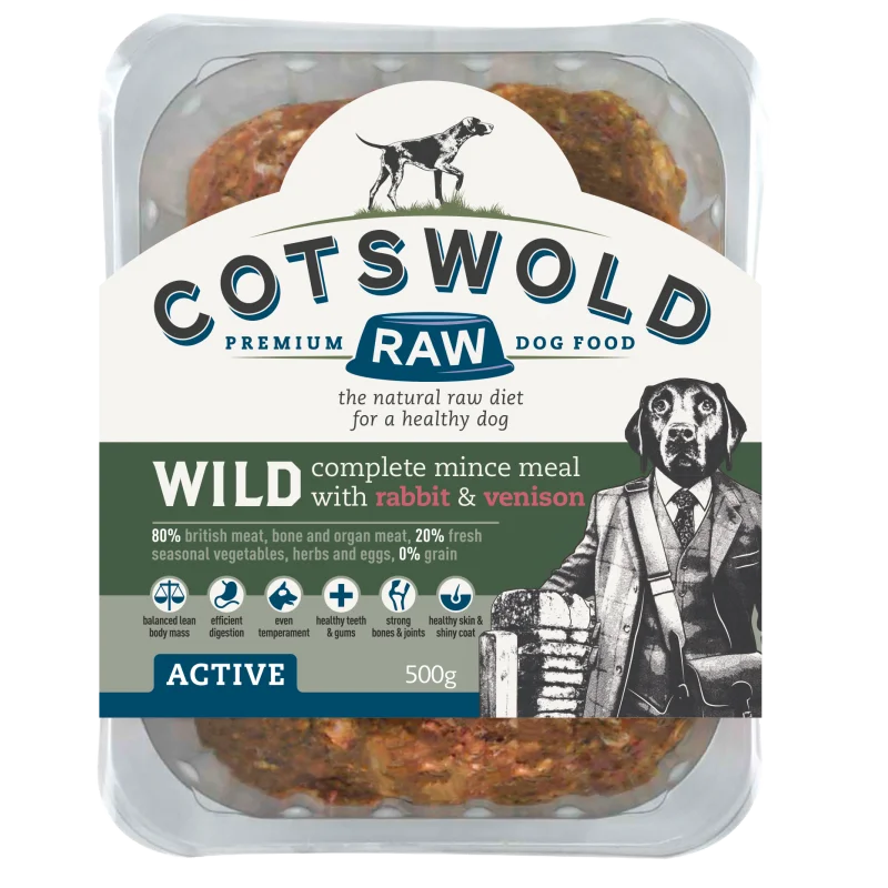 Cotswold Raw Adult Working Dog Wild - Rabbit and Venison 1kg