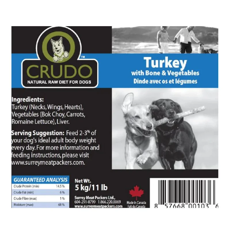 Turkey with Bone & Vegetables 500 gram tubes