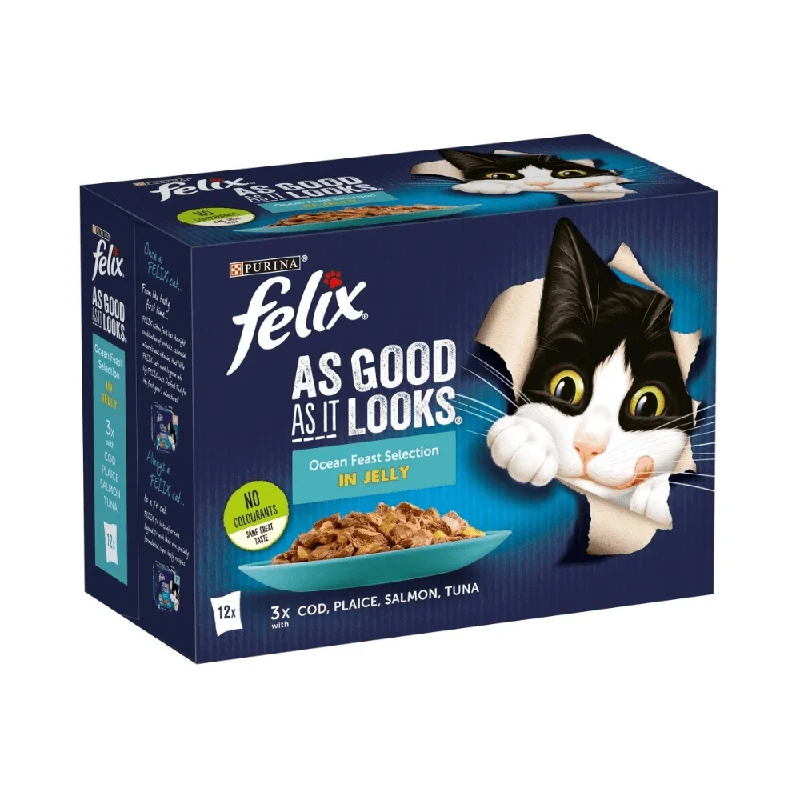 Felix Pouch As Good As It Looks Ocean Feasts in Jelly 48 x 100g