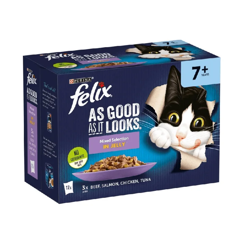 Felix Pouch As Good As It Looks Senior Mixed Selection in Jelly 48 x 100g