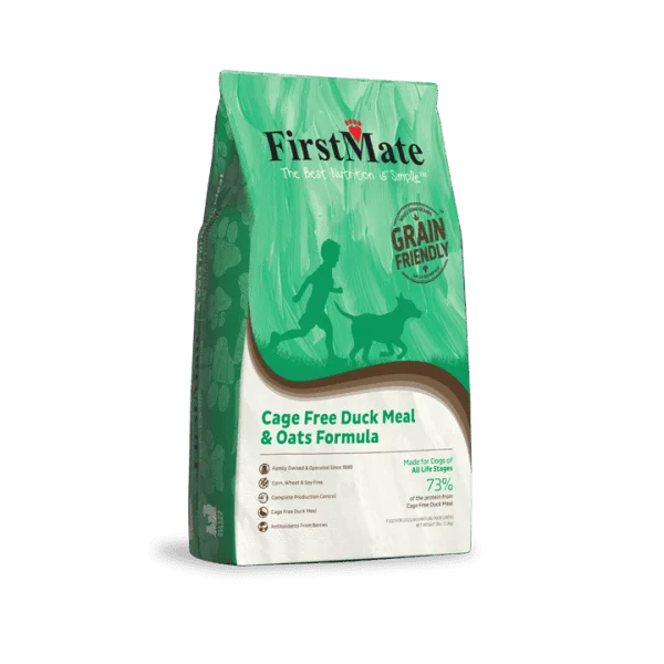 FirstMate Grain Friendly Duck and Oats Formula Dry Dog Food