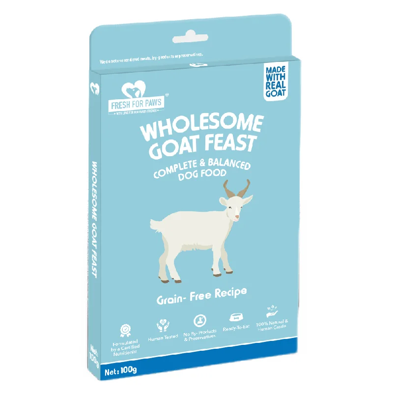 Fresh For Paws Wholesome Goat Feast Wet Food for Cats and Dogs (300g)