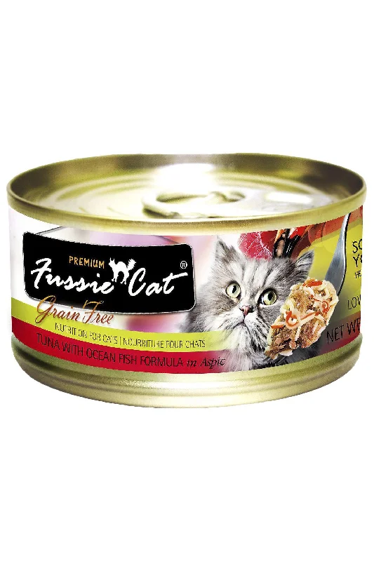 Fussie Cat Tuna with Ocean Fish in Aspic Wet Cat Food