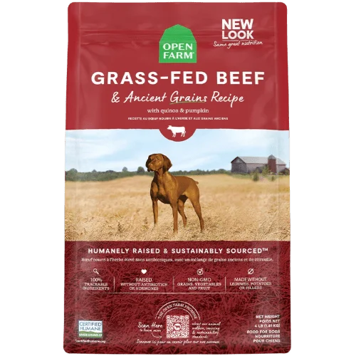 Grass-Fed Beef & Ancient Grains - Dry Dog Food - Open Farm