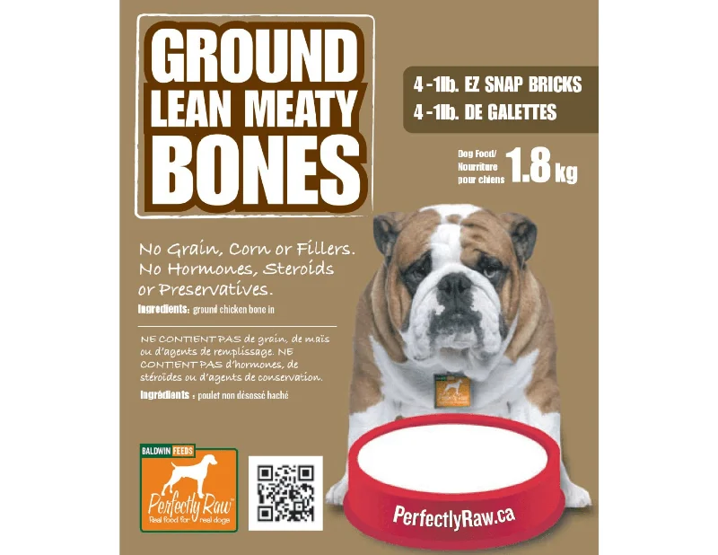 Ground Lean Meaty Bones - Frozen Raw Dog Food - Perfectly Raw