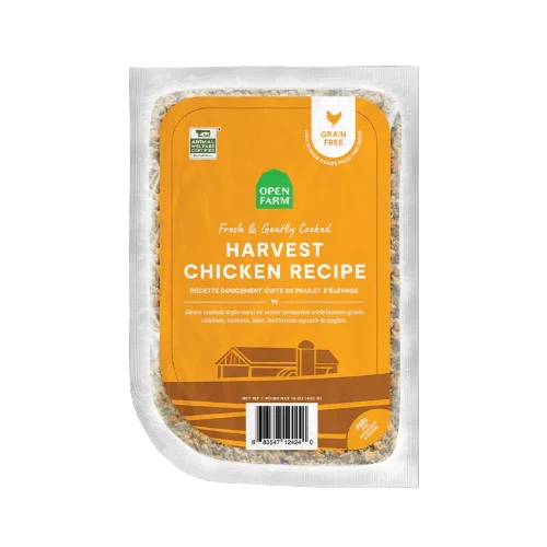 Harvest Chicken Gently Cooked Recipe - Cooked Frozen Raw Food - Open Farm