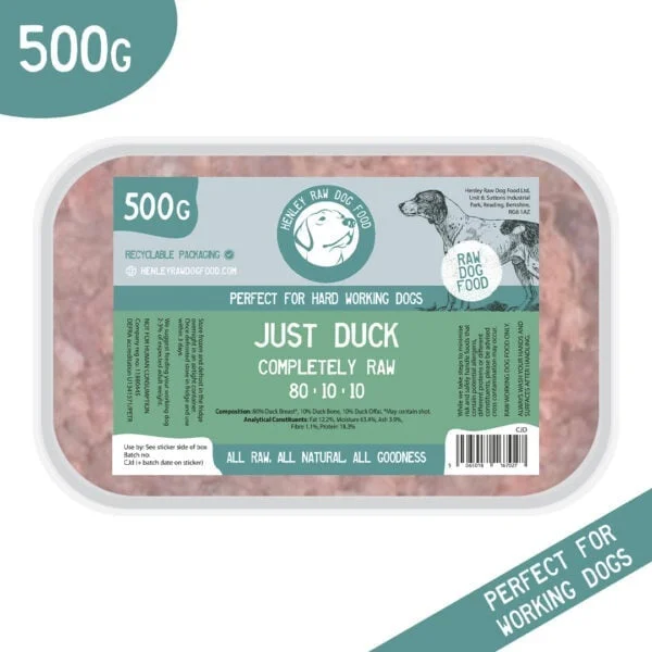 Henley Raw Just Duck 80/10/10 - 500g