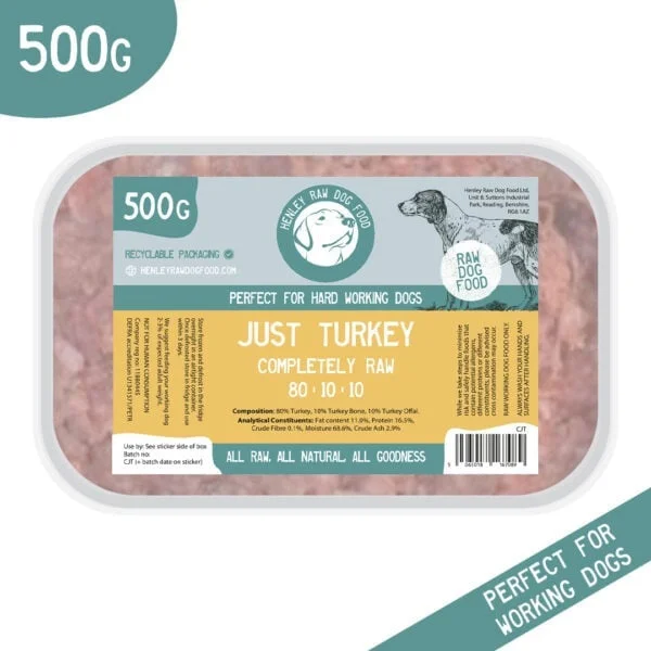 Henley Raw Just Turkey 80/10/10 - 500g