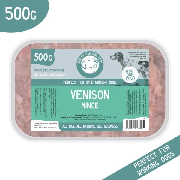 Henley Raw Venison Mince - Boneless - 500g