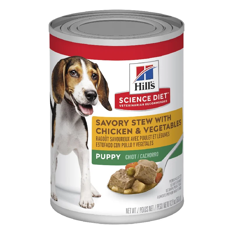 Hill's Science Diet Puppy Savory Stew Chicken & Vegetable Canned Dog Food