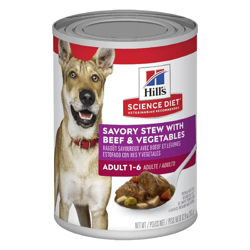 Hill's Science Diet Savory Stew Beef & Vegetable Adult Canned Dog Food