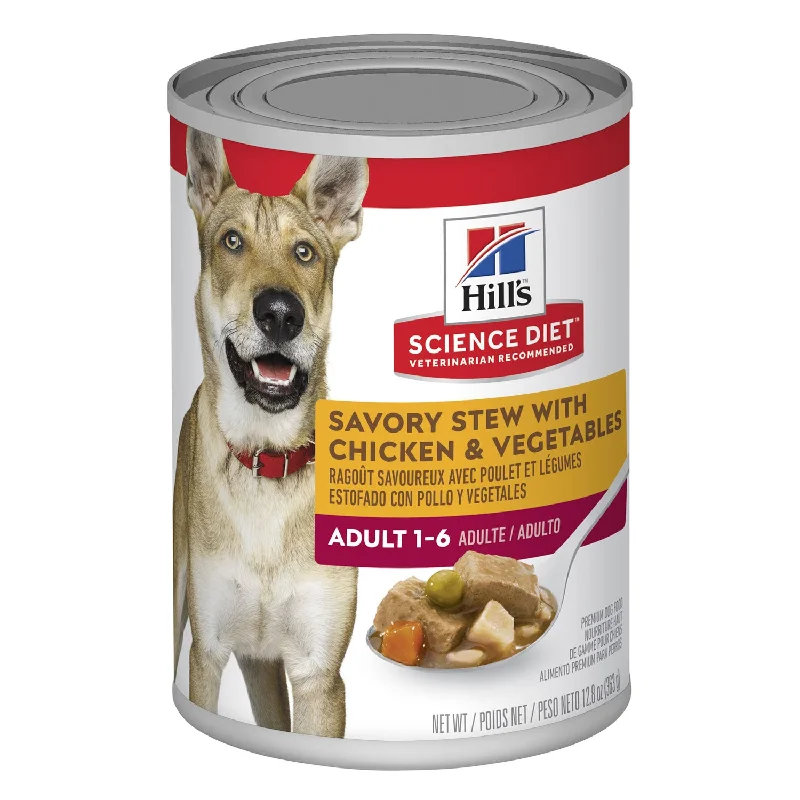 Hill's Science Diet Savory Stew Chicken & Vegetable Adult Canned Dog Food