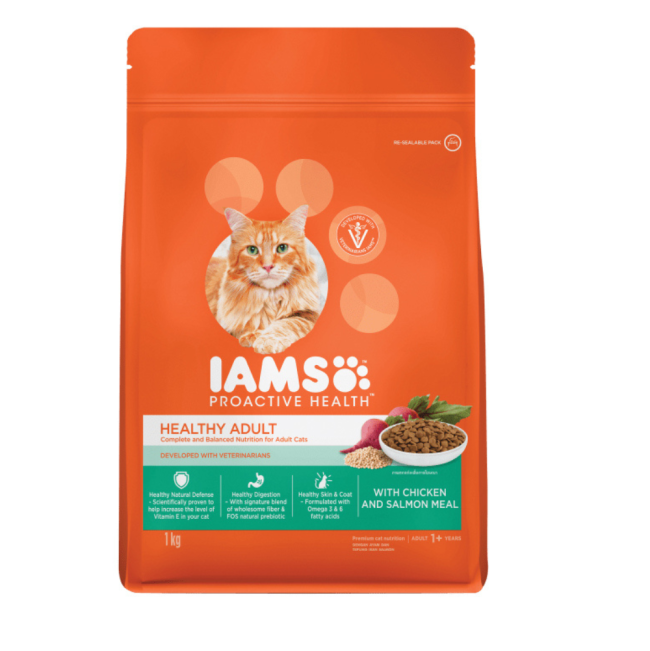 Iams Cat Dry with Chicken and Salmon Meal Adult