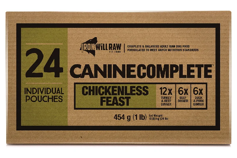 Iron Will Raw - Canine Complete - Chickenless Feast Bulk Box