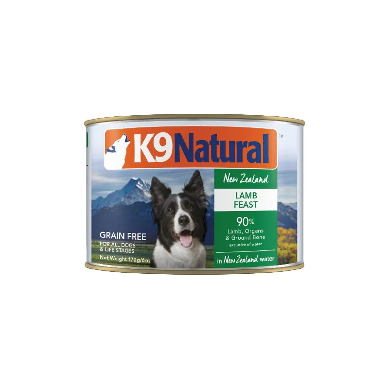 K9 Natural Lamb Feast Wet Dog Food 170g x 12