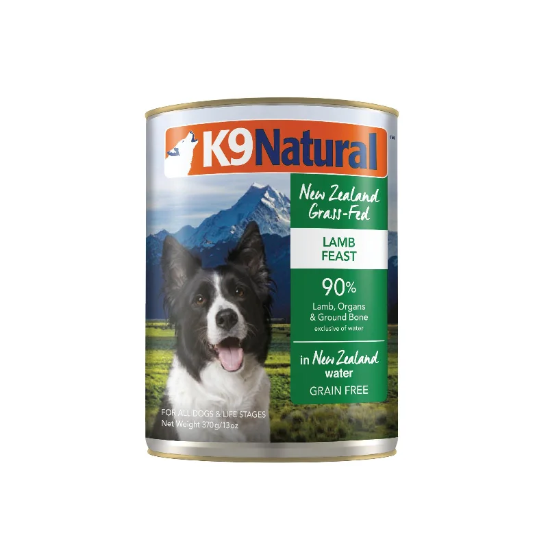 K9 Natural Lamb Feast Wet Dog Food 370g x 12