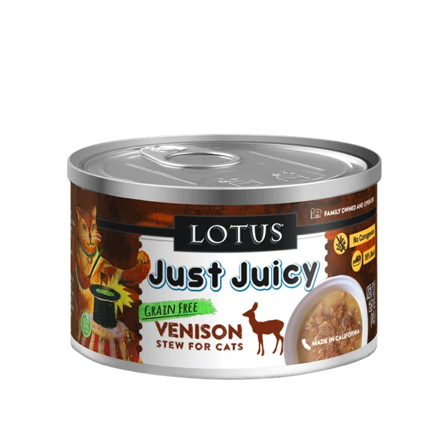 Lotus Canned Cat Food Just Juicy Venison Stew