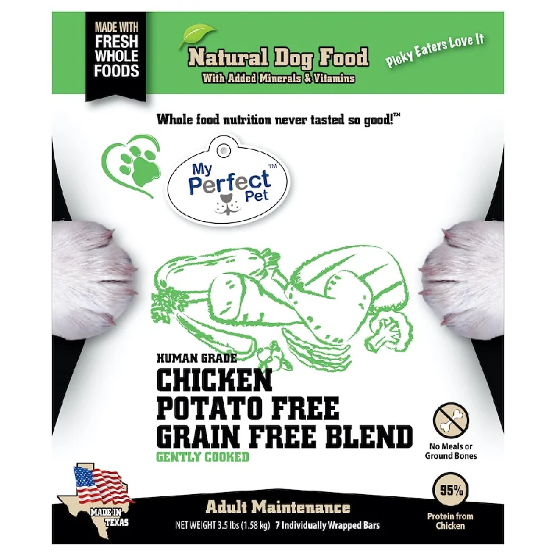 My Perfect Pet Low Glycemic Gently Cooked Grain Free Chicken Frozen Dog Food Bars