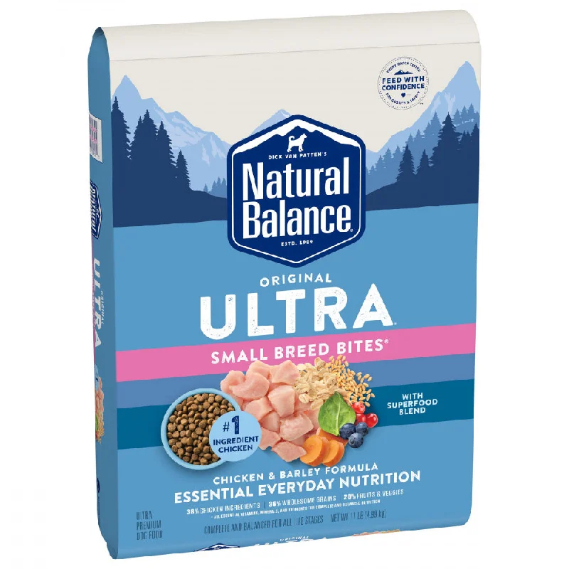 Natural Balance Original Ultra Chicken & Barley Formula Small Breed Bites Dry Dog Food