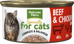 Natures Menu Cat Can Adult Beef & Chicken 85g