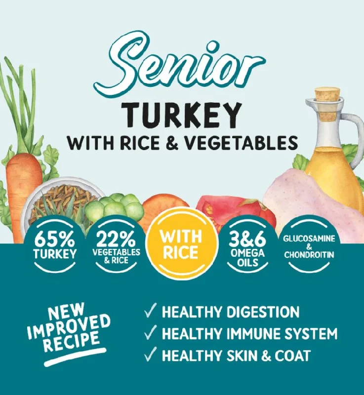 Naturo Senior Turkey & Rice 400g tray