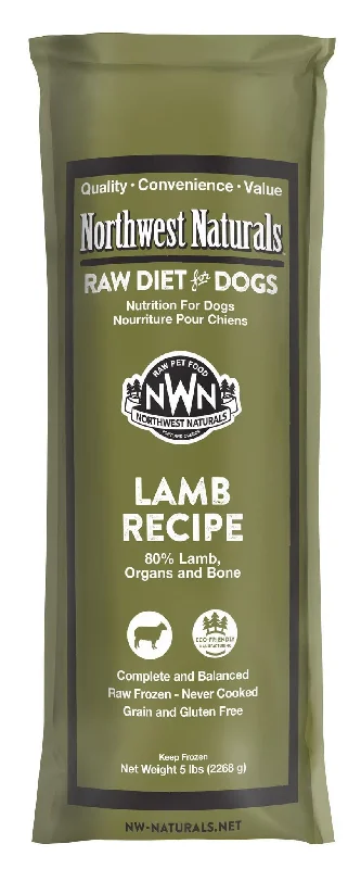 Northwest Naturals Dog Frozen Raw Diet Chub Lamb 5lb