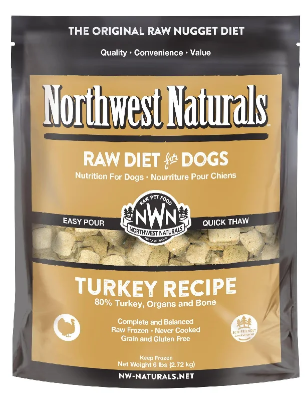 Northwest Naturals Dog Frozen Raw Diet Nuggets Turkey 6lb