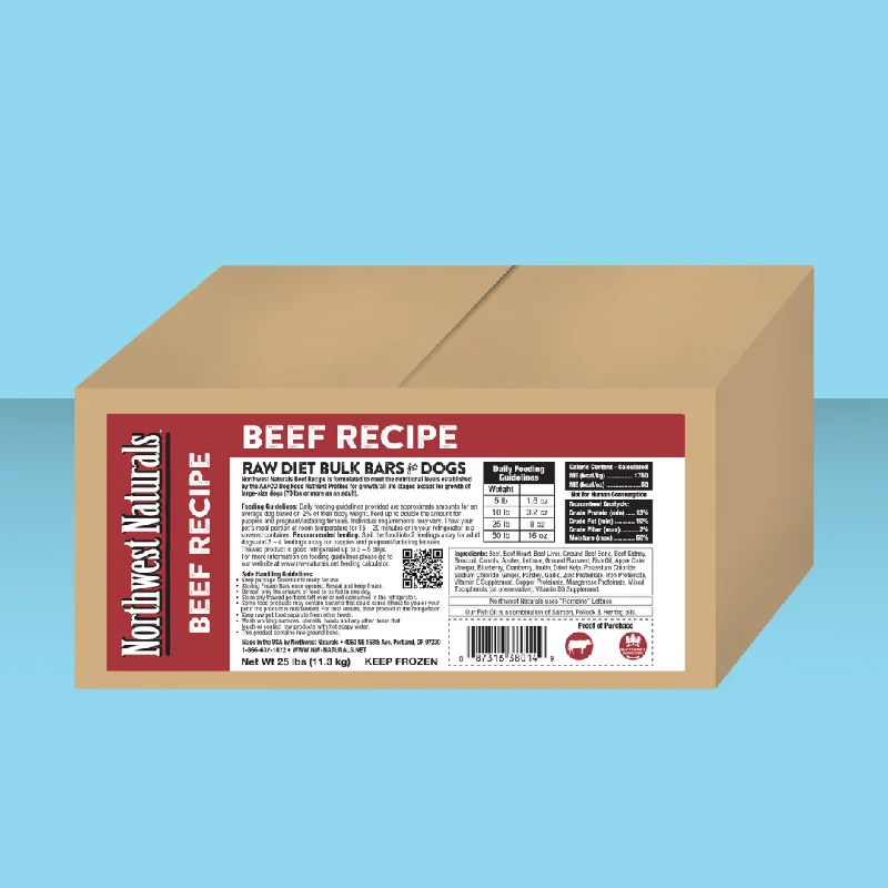 Northwest Naturals Bulk Dinner Bars Beef 25#