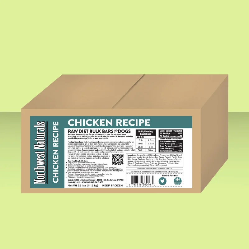 Northwest Naturals Bulk Dinner Bars Chicken 25#