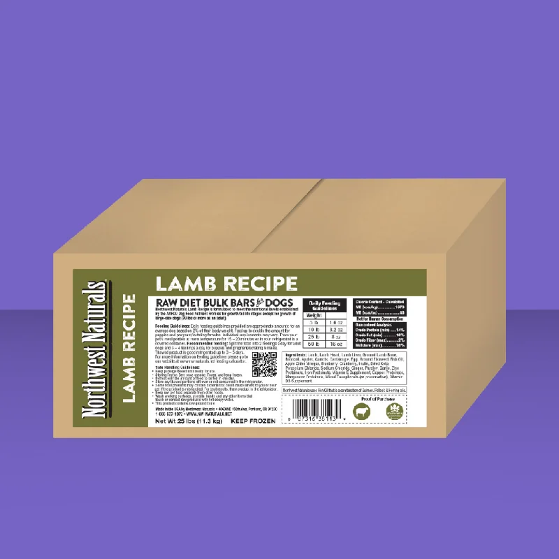 Northwest Naturals Bulk Dinner Bars Lamb 25#