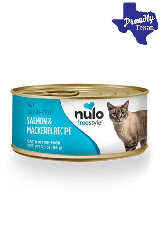 Nulo Freestyle Salmon & Mackerel Pate Wet Cat Food, 5.5 oz