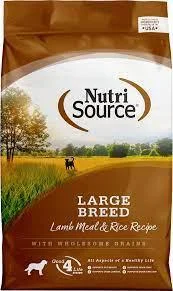 Nutrisource Dog Large Breed Adult Lamb & Rice Formula