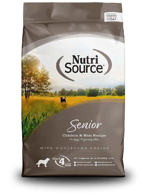 NutriSource Dog Senior Chicken & Rice Formula