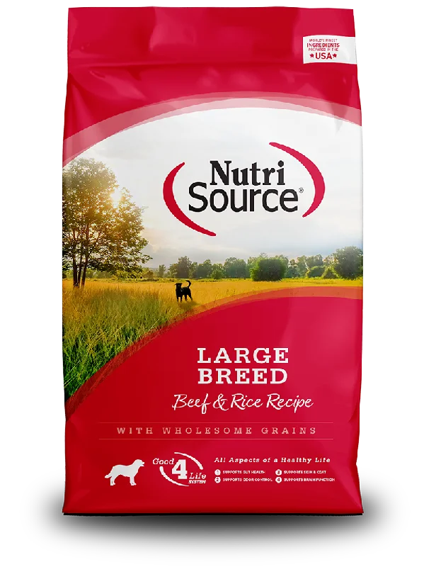 NutriSource Large Breed Beef & Rice Recipe