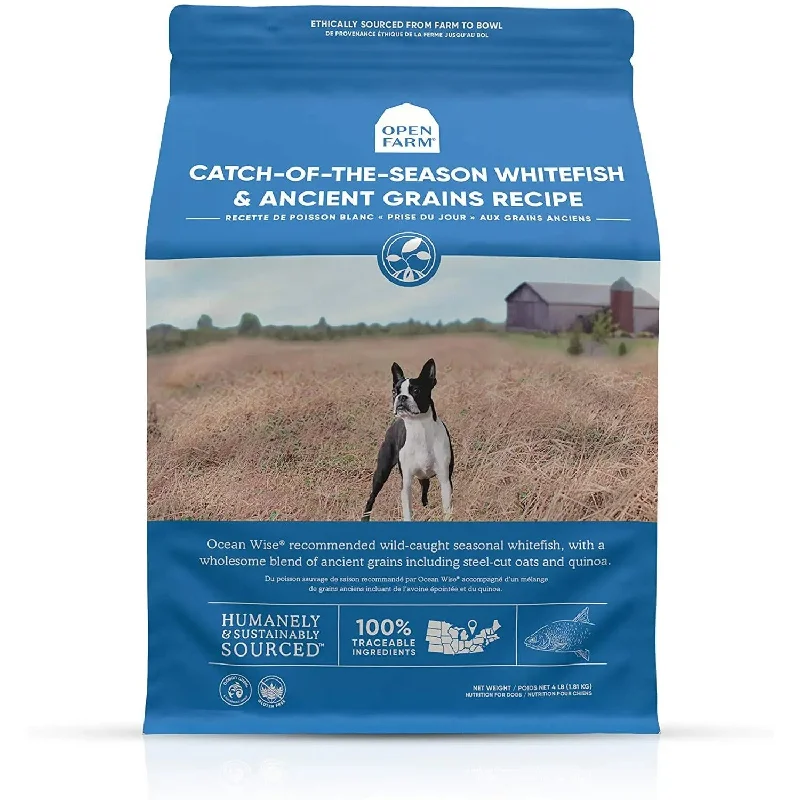 OPEN FARM CATCH OF THE SEASON WHITEFISH & ANCIENT GRAINS DRY DOG FOOD