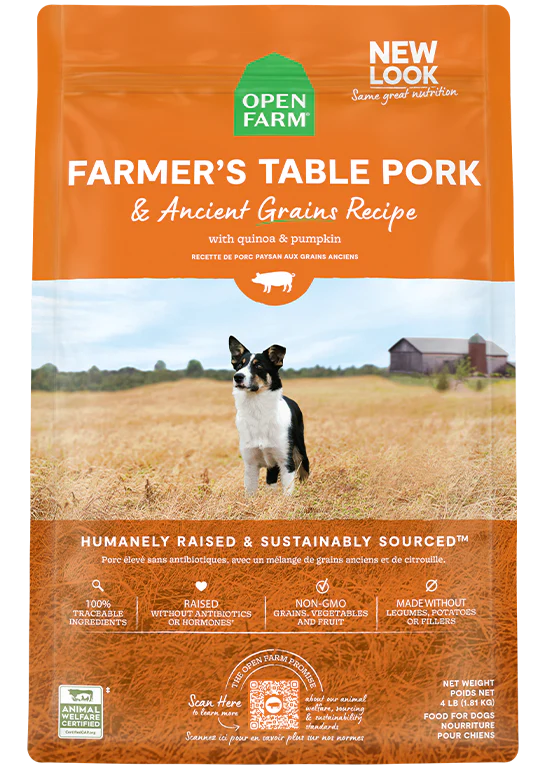 Open Farm - Farmer's Table Pork & Ancient Grains - Dry Dog Food