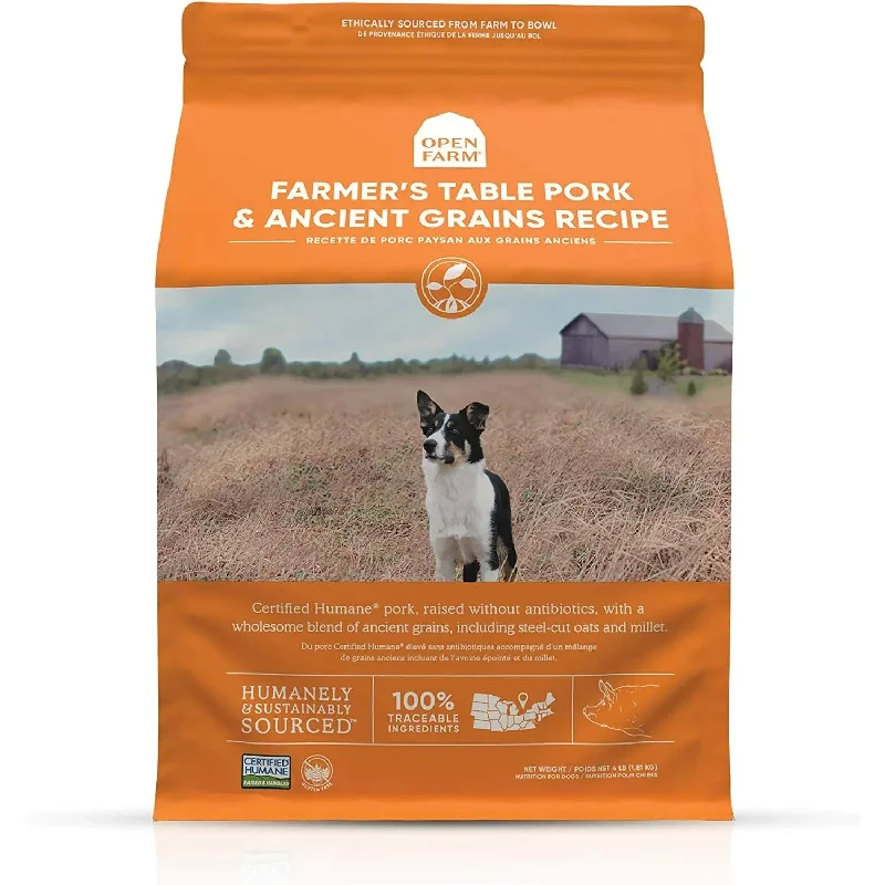 OPEN FARM FARMER'S TABLE PORK & ANCIENT GRAINS DRY DOG FOOD