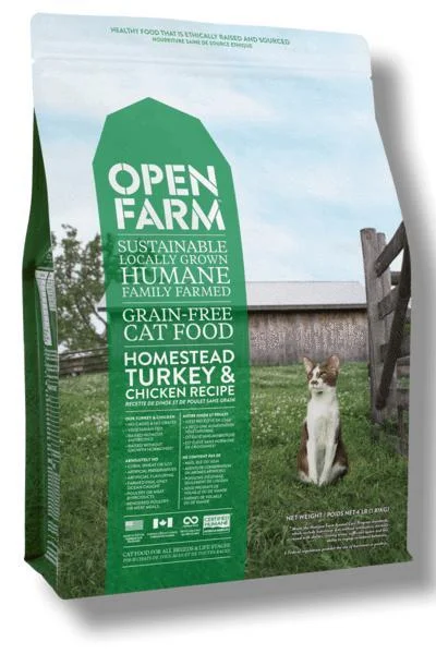 Open Farm Homestead Turkey & Chicken Dry Cat Food