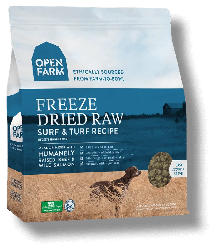 Open Farm Surf and Turf Freeze Dried Raw Dog Food