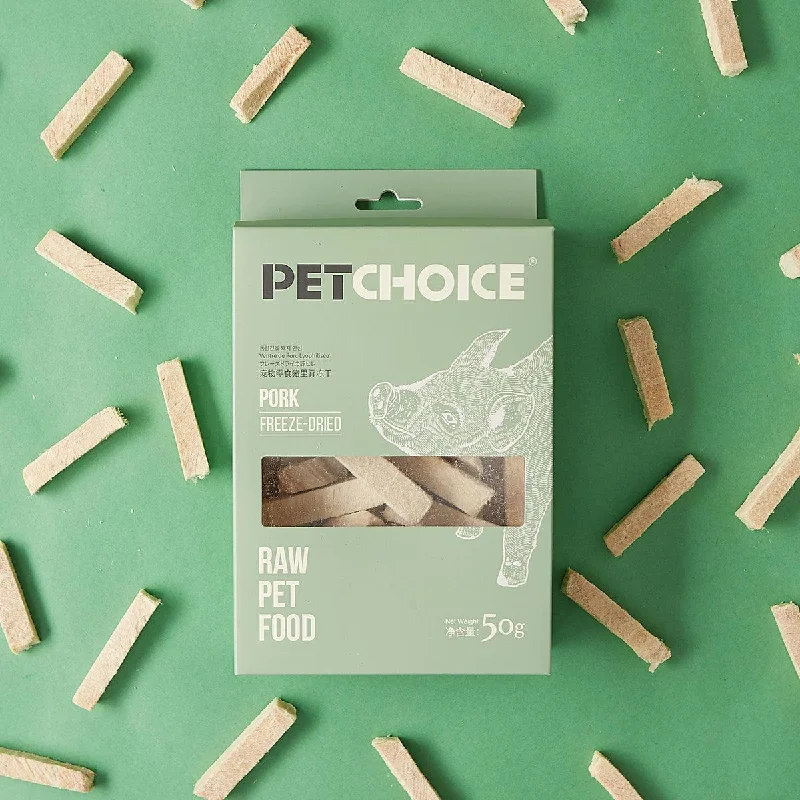 Pet Choice Freeze-Dried Pork Tenderloin Cat Food Dog Treat